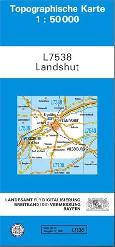 TK50 L7538 Landshut: Topographische Karte 1:50000 (TK50 Topographische Karte 1:50000 Bayern) von Gräfe und Unzer